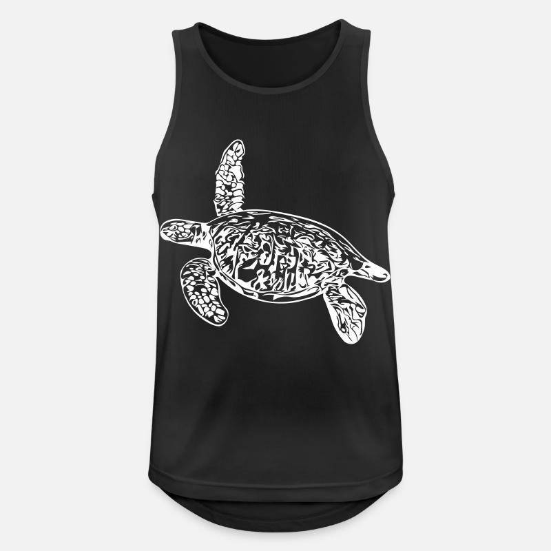 Schildkröte - Vector Design - Männer Tank Top atmungsaktiv - Schwarz