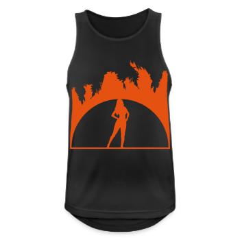 Mme Sexy Holiday - Débardeur respirant Homme - noir - Devant - Nick (188cm)