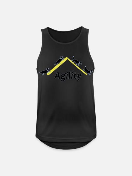 Agility 4x Border Collie - Men's Breathable Tank Top - black