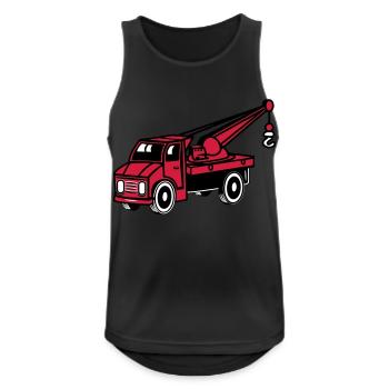 Auto Spielzeug Laster Kran abschleppen autokran La - Männer Tank Top atmungsaktiv - Schwarz - Vorne - Nick (188cm)