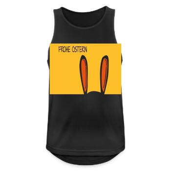 Frohe Ostern - Männer Tank Top atmungsaktiv - Schwarz - Vorne - Nick (188cm)