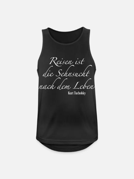 travel - Men's Breathable Tank Top - black