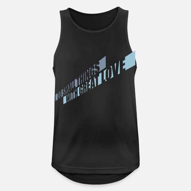 Quote do small things - Men's Breathable Tank Top - black
