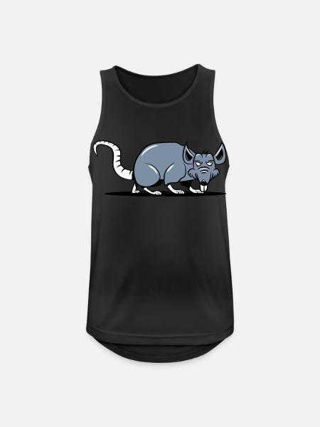 Rat evil sneak - Men's Breathable Tank Top - black