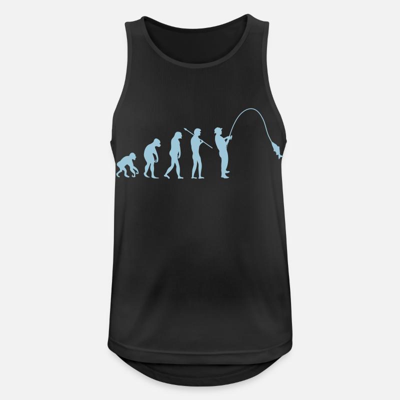 fishing evolution - Männer Tank Top atmungsaktiv - Schwarz