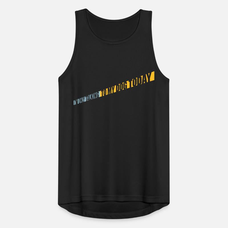 only talking to dog Männer Tank Top atmungsaktiv