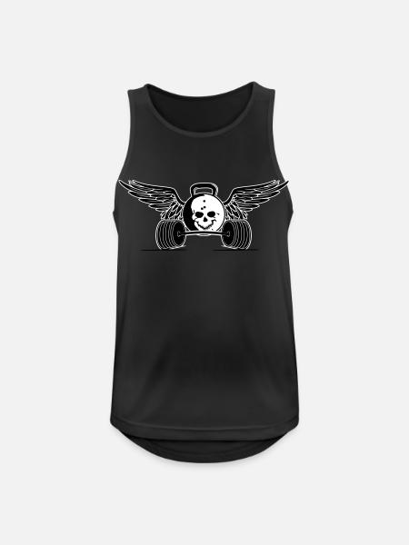 hantel - Männer Tank Top atmungsaktiv - Schwarz
