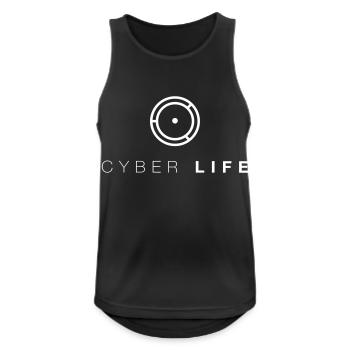 CYBERLIFE_Android - Männer Tank Top atmungsaktiv - Schwarz - Vorne - Nick (188cm)