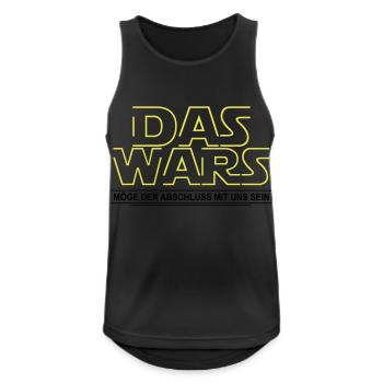 DAS WARS - Lustiges Abschluss Shirt - Abschluss - Männer Tank Top atmungsaktiv - Schwarz - Vorne - Nick (188cm)