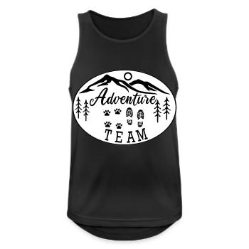 Hovawart Adventure Team Dog Saying Dog Lover - Men's Breathable Tank Top - black - Front - Nick (188cm)