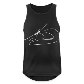 planeurs planeurs2 planeurs - Débardeur respirant Homme - noir - Devant - Nick (188cm)