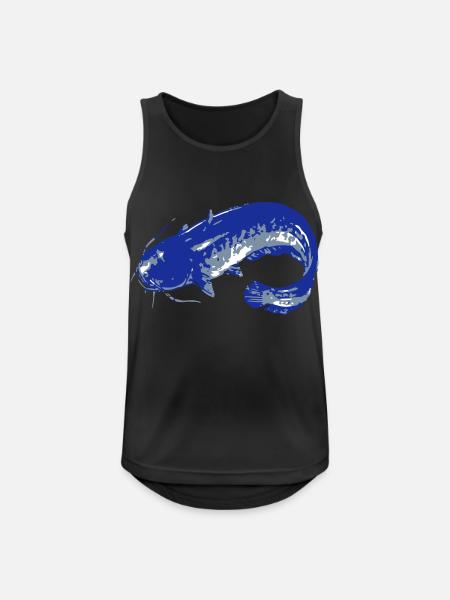 Wels - Männer Tank Top atmungsaktiv - Schwarz