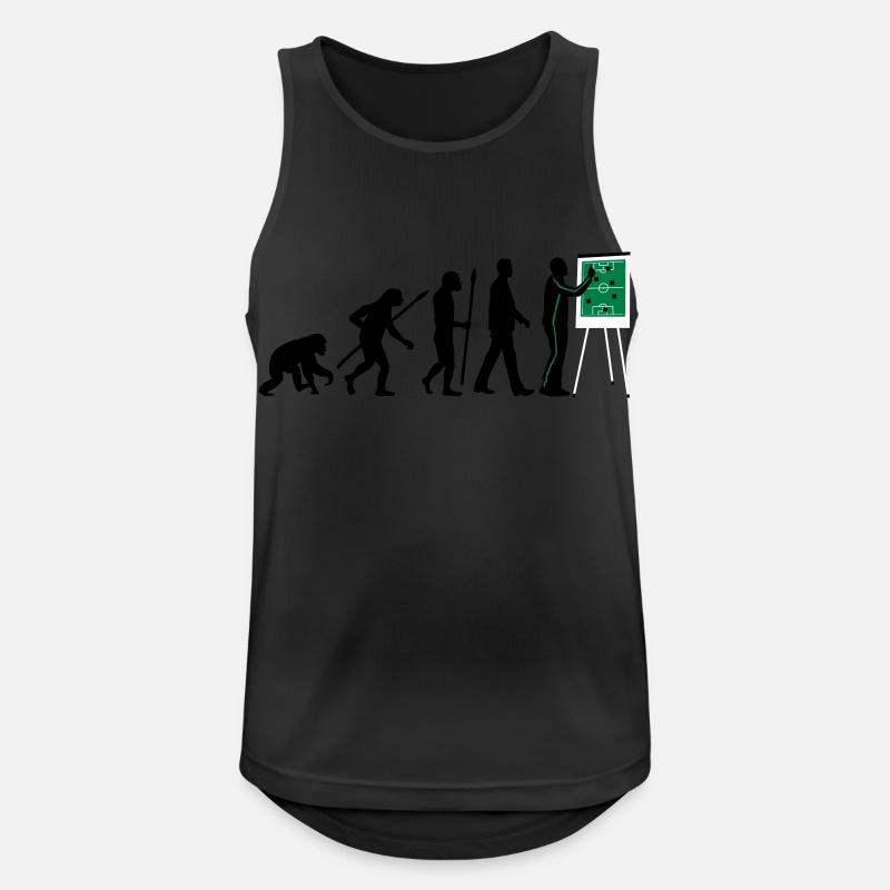 Evolution Trainer 12_2017 - Männer Tank Top atmungsaktiv - Schwarz