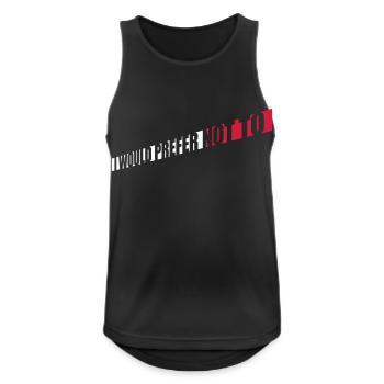 I prefer not to - Men's Breathable Tank Top - black - Front - Nick (188cm)