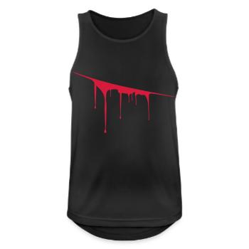 blood scratches - Men's Breathable Tank Top - black - Front - Nick (188cm)
