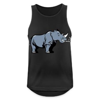 Rhino joint weed - Men's Breathable Tank Top - black - Front - Nick (188cm)