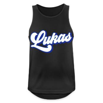 Luke | Colors changeable - Men's Breathable Tank Top - black - Front - Nick (188cm)