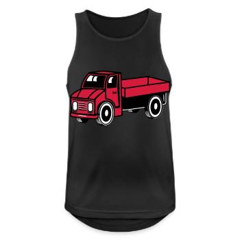Auto Spielzeug Laster Kipper Truck Lastwagen Fahrz - Männer Tank Top atmungsaktiv - Schwarz - Vorne - Nick (188cm)