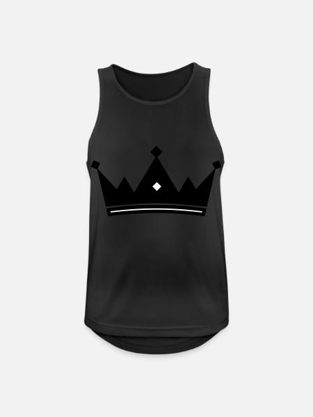 crown - Men's Breathable Tank Top - black