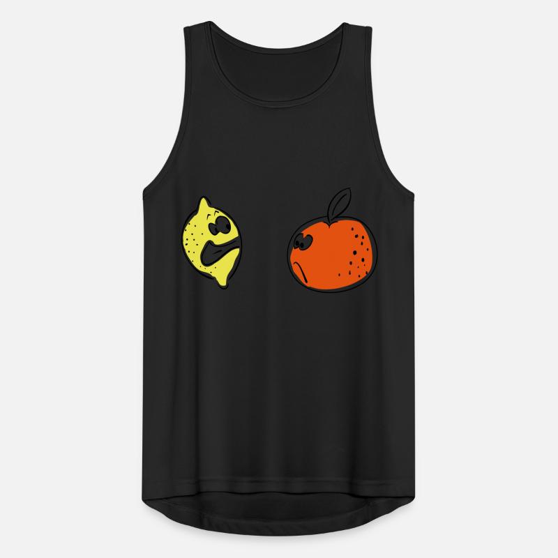 zitrone orange Männer Tank Top atmungsaktiv