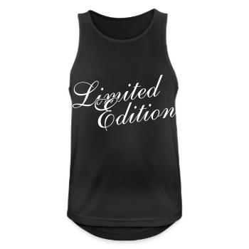 Limited Edition - Männer Tank Top atmungsaktiv - Schwarz - Vorne - Nick (188cm)