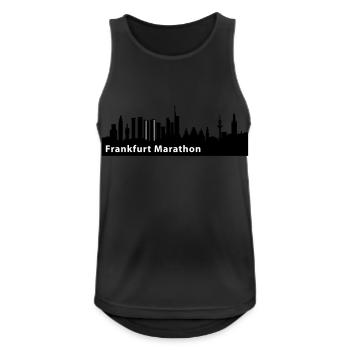 Frankfurt Marathon Skyline - Männer Tank Top atmungsaktiv - Schwarz - Vorne - Nick (188cm)