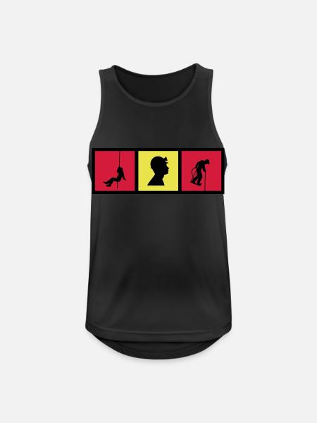 Caver Speleology Speläologie Spéléo Spéléologue - Men's Breathable Tank Top - black