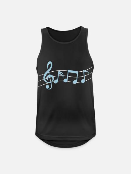 Symbole logo Nuty - Tank top męski oddychający - czarny