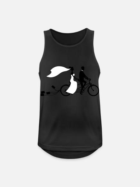 Wedding bicycle 2 - Men's Breathable Tank Top - black