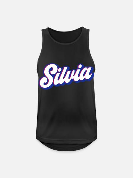 Silvia | Farver kan ændres - Herre tanktop åndbar - sort