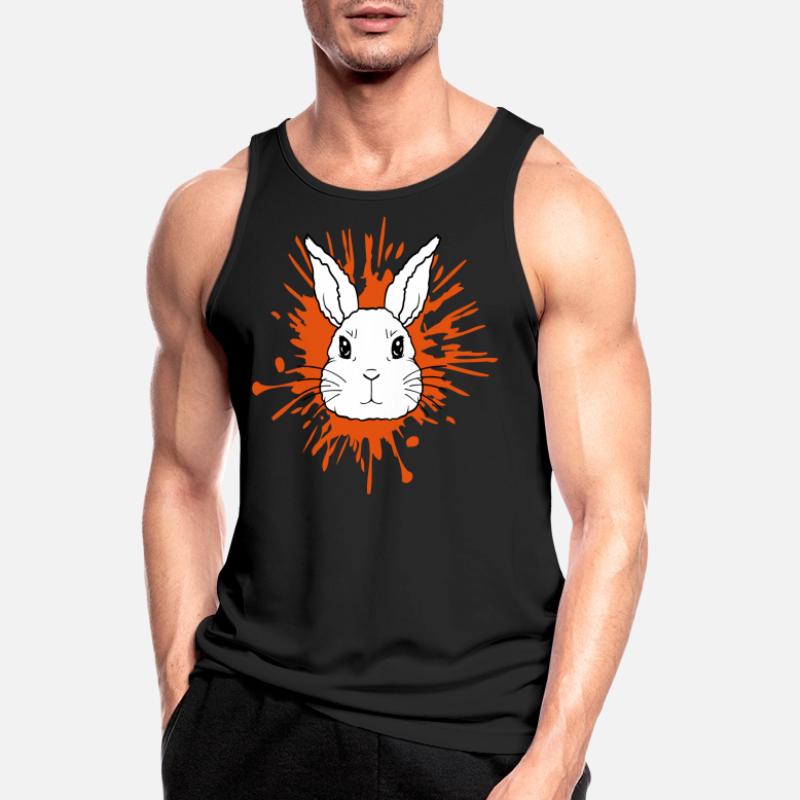 Éclaboussures de couleur gouttes lapin éclaboussures Débardeur respirant Homme