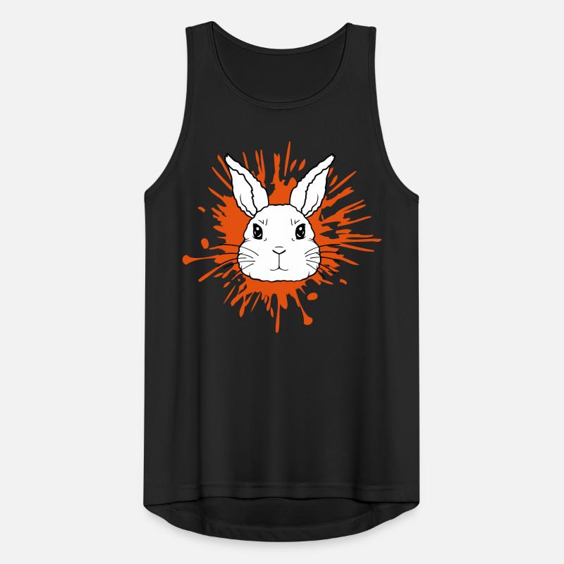 Éclaboussures de couleur gouttes lapin éclaboussures Débardeur respirant Homme