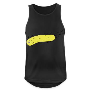 Bazille - Männer Tank Top atmungsaktiv - Schwarz - Vorne - Nick (188cm)