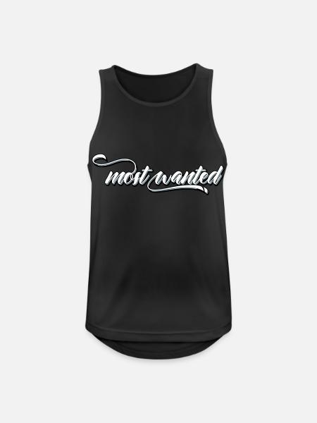 most wanted - Men's Breathable Tank Top - black