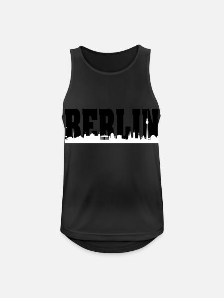Berlin - Débardeur respirant Homme - noir