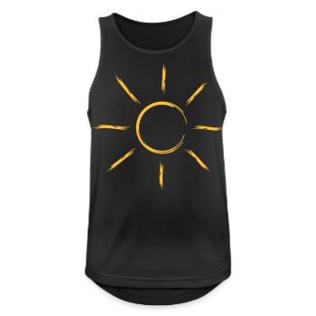 sonne sonnenstrahlen sommer urlaub - Männer Tank Top atmungsaktiv - Schwarz - Vorne - Nick (188cm)