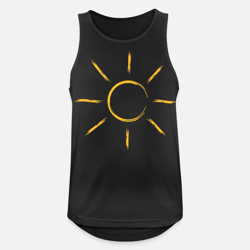sun sunbeam summer vacation - Men's Breathable Tank Top - black