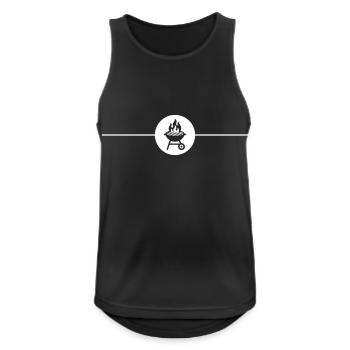 Grill Symbol Grilling - Men's Breathable Tank Top - black - Front - Nick (188cm)