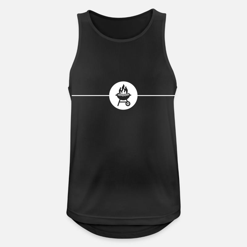 Grill Symbol Grilling - Men's Breathable Tank Top - black