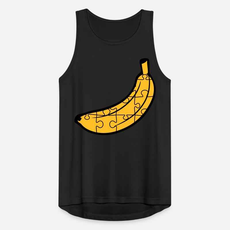 puzzle banane obst essen hunger lecker liebe muste Männer Tank Top atmungsaktiv