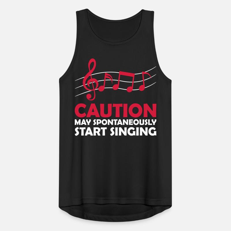 may spontaneously start singing Männer Tank Top atmungsaktiv