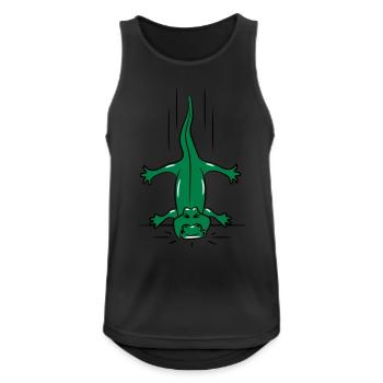 Crocodile reptile down - Men's Breathable Tank Top - black - Front - Nick (188cm)
