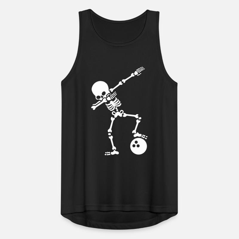 Dab skeleton dabbing bowling ball Débardeur respirant Homme
