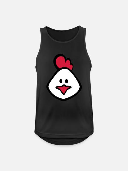 chicken 3c - Men's Breathable Tank Top - black