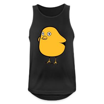 küken witzig - Männer Tank Top atmungsaktiv - Schwarz - Vorne - Nick (188cm)