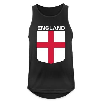 England - Männer Tank Top atmungsaktiv - Schwarz - Vorne - Nick (188cm)
