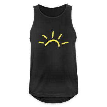 Sun - Débardeur respirant Homme - noir - Devant - Nick (188cm)