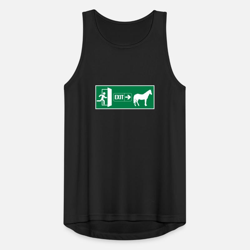 Exit raus zum pferd Männer Tank Top atmungsaktiv
