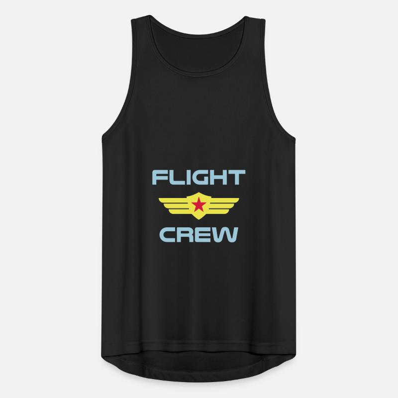 ★ Designfarben änderbar ★ Flight crew (Abzeichen) Männer Tank Top atmungsaktiv