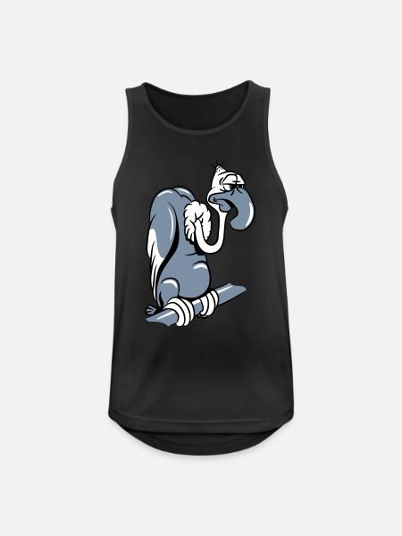 Vulture witty - Men's Breathable Tank Top - black